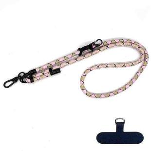 10mm Thick Rope Mobile Phone Anti-Lost Adjustable Lanyard Spacer(Apricot Coffee)