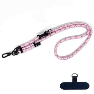 10mm Thick Rope Mobile Phone Anti-Lost Adjustable Lanyard Spacer(Pink Blue Rose Red)