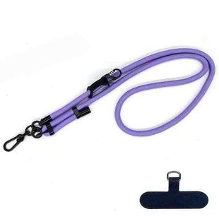 10mm Thick Rope Mobile Phone Anti-Lost Adjustable Lanyard Spacer(Purple)