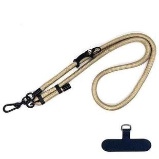 10mm Thick Rope Mobile Phone Anti-Lost Adjustable Lanyard Spacer(Bright Gold)