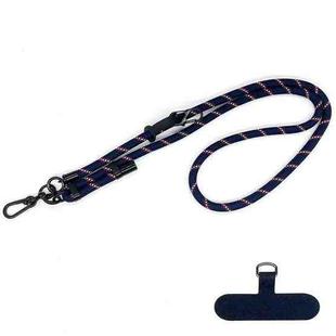 10mm Thick Rope Mobile Phone Anti-Lost Adjustable Lanyard Spacer(Navy Blue Twill)
