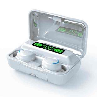 F9-5D TWS Wireless In-Ear Bluetooth Earphones Hifi Stereo Sport Earbuds(White)