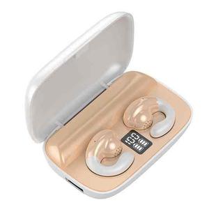 S19 Wireless Ear Clip Noise Reduction Bluetooth Headphone Bone Conduction No Delay Headset(Skin color)