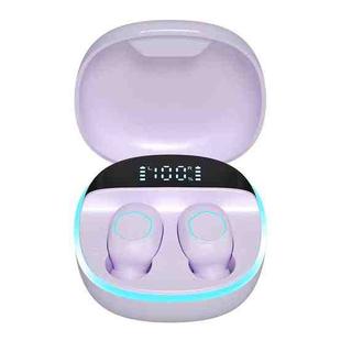 M13 LED Digital Display Wireless In-Ear Noise Reduction Bluetooth Headset Sport Headphones(Violets)