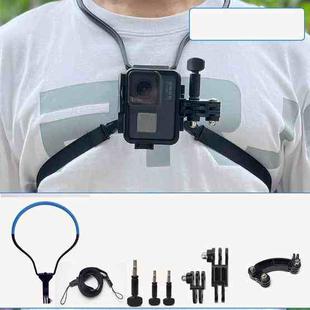 TUYU Camera Neck Holder Mobile Phone Chest Strap Mount  For Video Shooting//POV, Spec: Vertical Shooting (Blue)