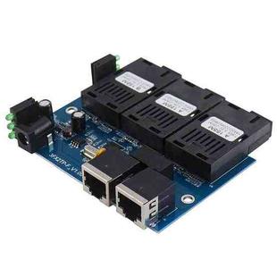 3 Fiber Port+2 Ethernet Port  AAB-PCBA 100Mbps Fiber Transceiver