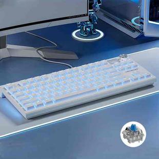 LANGTU LT84 Mechanical Luminous Keyboard, Style: Wired Single-mode Green Shaft (White)