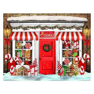 2.1 x 1.5m Holiday Party Photography Backdrop Christmas Decoration Hanging Cloth, Style: SD-780