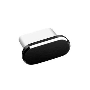 Type-C/USB-C Port Mobile Phone Charging Port Dust Plug Phone Protector Dust Cap(Black)