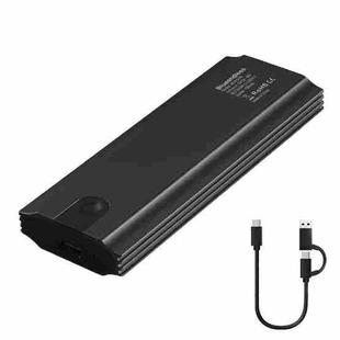 Blueendless 2810 Single NVME Protocol Wiring 2-in-1 M.2 Mobile Hard Disk Case SSD External Solid Hard Drive Enclosure Box