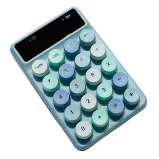 Q3 2.4G Mini Wireless Office Digital Keyboard Cash Register Financial Accounting Password Keypad(Blue)