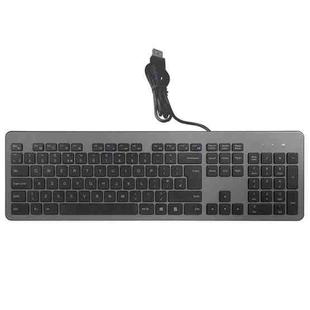 B035 104 Keys Wired Computer Keyboard Lightweight Universal Keypad(Grey)