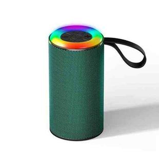 Wireless Bluetooth Speaker with RGB Light Portable Waterproof Small Audio(Green)