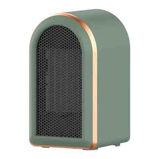 Small PTC Table Heater Household Portable Silent Air Heater, Style: EU Plug(Green)