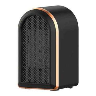 Small PTC Table Heater Household Portable Silent Air Heater, Style: EU Plug(Black)