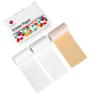 3rolls /Pack Phomemo For M02 / M02S / M02Pro Transparent / Translucent / Gold Powder Black Letter Thermal Label Printing Paper