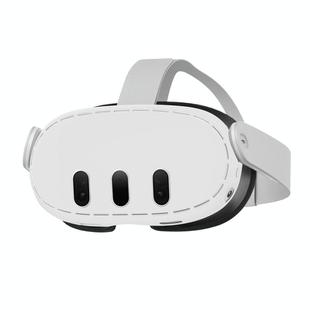 For Meta Quest 3 Helmet Protective Case Anti-scratch Sweat-Proof Shell VR Accessorie(Light Grey)