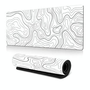 Large Abstract Mouse Pad Gamer Office Computer Desk Mat, Size: 300 x 700 x 2mm(Abstract Fluid 23)
