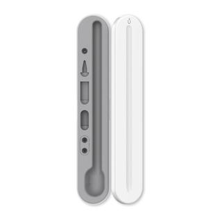 AahStyle PT121 For Apple Pencil 1 / 2 Magnetic Storage Convenient Pen Box(White)