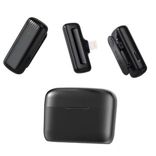 One To Two Outdoor Recording Lavalier Microphone Noise Canceling Wireless Mic For Live Streaming, Interface: 8 Pin