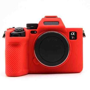 For Sony A7RV Mirrorless Camera Protective Silicone Case, Color: Red