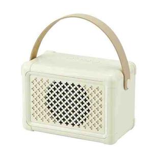 Portable Bluetooth Speaker Home Mini Karaoke Audio, Style: Single Speaker(Light Yellow)