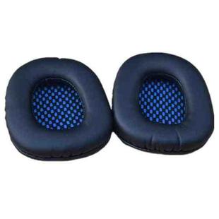2pcs For Sades SA-901/922/708/906i Sponge Headset Cover Headphone Leather Case Earmuffs(Blue Mesh Model)