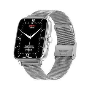 DT102 1.9-Inch Heart Rate/Blood Oxygen Monitoring Bluetooth Call Watch With NFC Function, Color: Silver Steel