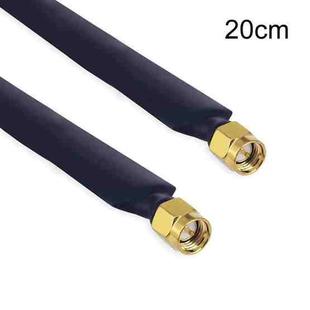 SMA Male To Male  Fiberglass Antenna Through Wall Adapter Cable Flat Window Cable(20cm)