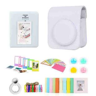 For Polaroid Mini12 7 in 1 Photo Album Sticker Photo Frame Camera Bag, Color: White