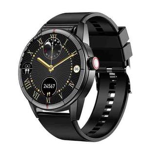 R6 1.32-Inch TWS 2-In-1 Bluetooth Headset Smart Watch, Heart Rate / Blood Oxygen Monitoring(Black Silicon)