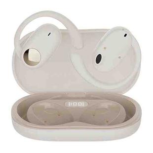 JS911 OWS Ear-mounted Dual-mic Call Noise Reduction LED Digital Display Bluetooth Earphones(Skin-color)
