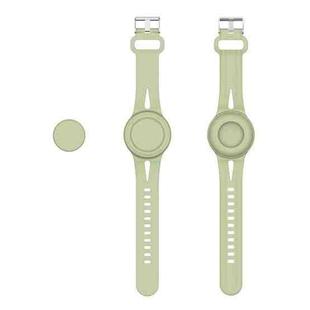 For AirTag Watch Strap Tracker Silicone Protective Case Anti-lost Device Cover, Color: Green