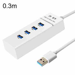 JINGHUA N606A USB3.0 Splitter One To Four Computer HUB Docking Station Connector, Size: 0.3m(White)