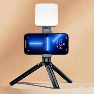 Portable Phone Desktop Live Fill Light Mini Pocket Light Shooting Camera Fill Lamp, Style: Standard White Light With Tripod+Hot Boot+Clip
