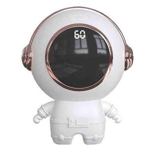 USB Astronaut Shape Digital Display 1800mAh Power Bank Hand Warmer, Color: White