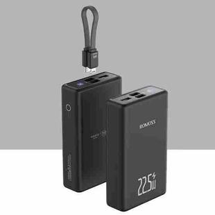 ROMOSS LT20A 20000mAh Comes With Line Charging Treasure Two-Way Fast Charging Mobile Power Supply(Black)