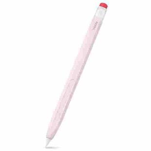 For Apple Pencil 2 AhaStyle PT180-2 Retro Stylus Protective Case Drop Proof Capacitive Pen Cover(Pink)