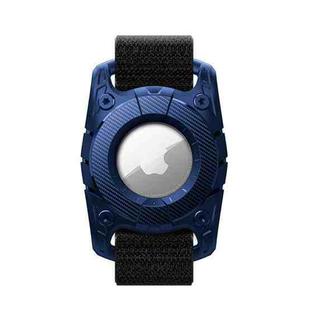 For Airtag Watch Band IP67 Grade Waterproof Case With Paste Bracelet(Royal Blue)