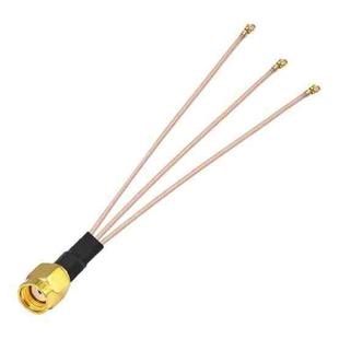 1 In 3 IPX To RPSMAJ RG178 Pigtail WIFI Antenna Extension Cable Jumper(15cm)