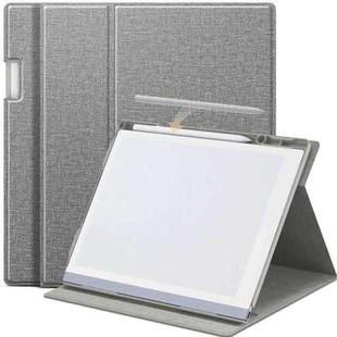 For ReMarkable 2 10.3 Inch 2020 Paper Tablet Case Multi-Viewing Adjustable Folding Book Folio Cover(Grey)