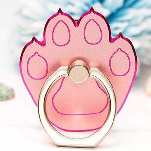 Multifunctional Metal Cartoon Cats Claw Cell Phone Ring Holder, Color: Rose Red Edge Rose Golden