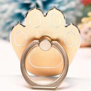 Multifunctional Metal Cartoon Cats Claw Cell Phone Ring Holder, Color: Silver Edge Golden