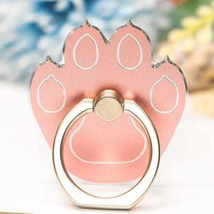 Multifunctional Metal Cartoon Cats Claw Cell Phone Ring Holder, Color: Silver Edge Rose Golden