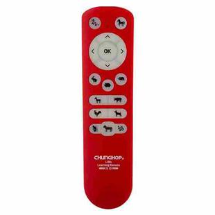 CHUNGHOP Twelve Zodiac Animal Button Multi-Function 17-Button Remote Control(Red)