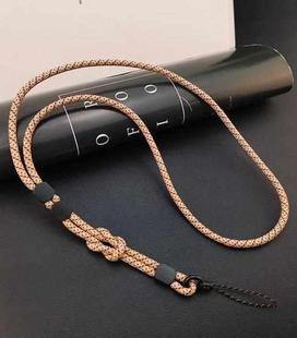 Dual-use Detachable Adjustment Mobile Phone Lanyard Anti-lost Wrist Rope(Light Brown)