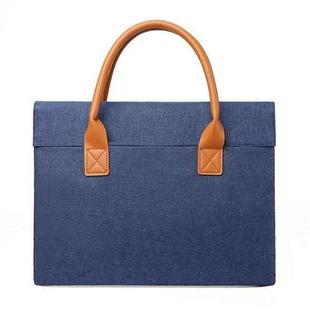 13.3 Inch Oxford Cloth Lightweight Portable Laptop Bag With PU Handle(Blue)