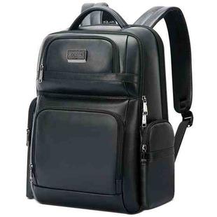 Bopai 61-123291 Large-capacity First-layer Cowhide Laptop Backpack with USB+Type-C Port, Color: Falling