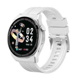 GT3Pro 1.28-Inch Health Monitoring Bluetooth Call Smart Watch With NFC, Color: Silver Silicone