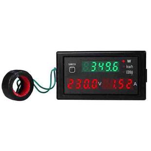 SINOTIMER SPM001 AC LED Digital Voltmeter Frequency Factors Meter Power Monitor, Specification: AC80-300V 100A